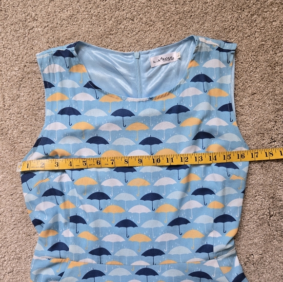 LA Soul Umbrella Print Dress Size L - Picture 8 of 13